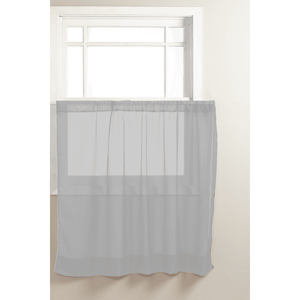 Details about   Home Expressions Lisette Sheer Rod-Pocket Single Curtain Panel 60" W X 95" L